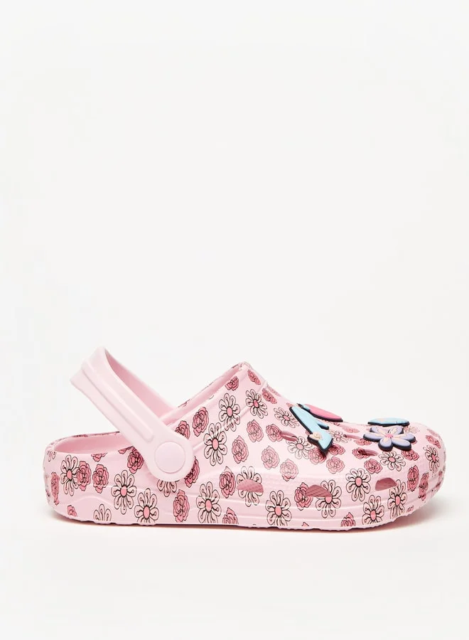 Disney Girls Princess Applique Detail Clogs
