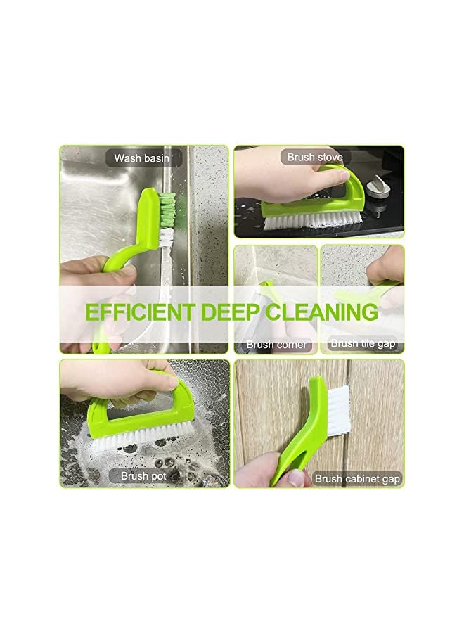 KASTWAVE Cleaner Brush  (4 in 1) Tile Cleaner Brush Supplies to Deep Clean Tile Lines, Detail Kitchen, Scrub Bathroom, Shower Home Detail and Grout Cleaner Brushes Set - Image 4