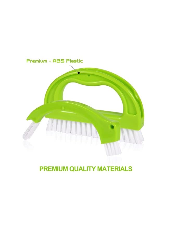 KASTWAVE Cleaner Brush  (4 in 1) Tile Cleaner Brush Supplies to Deep Clean Tile Lines, Detail Kitchen, Scrub Bathroom, Shower Home Detail and Grout Cleaner Brushes Set - Image 1