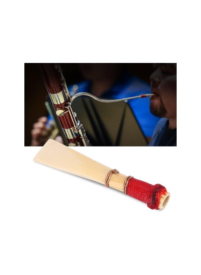 Generic - Bassoon Reeds Replacement, Pack of 5 Bamboo Bassoon Reed Medium Soft Reed Medium Instrument Accessories, Reeds Holder Container Box for Bassoon Reeds Tube Instrument Bassoon Accessories - Image 1