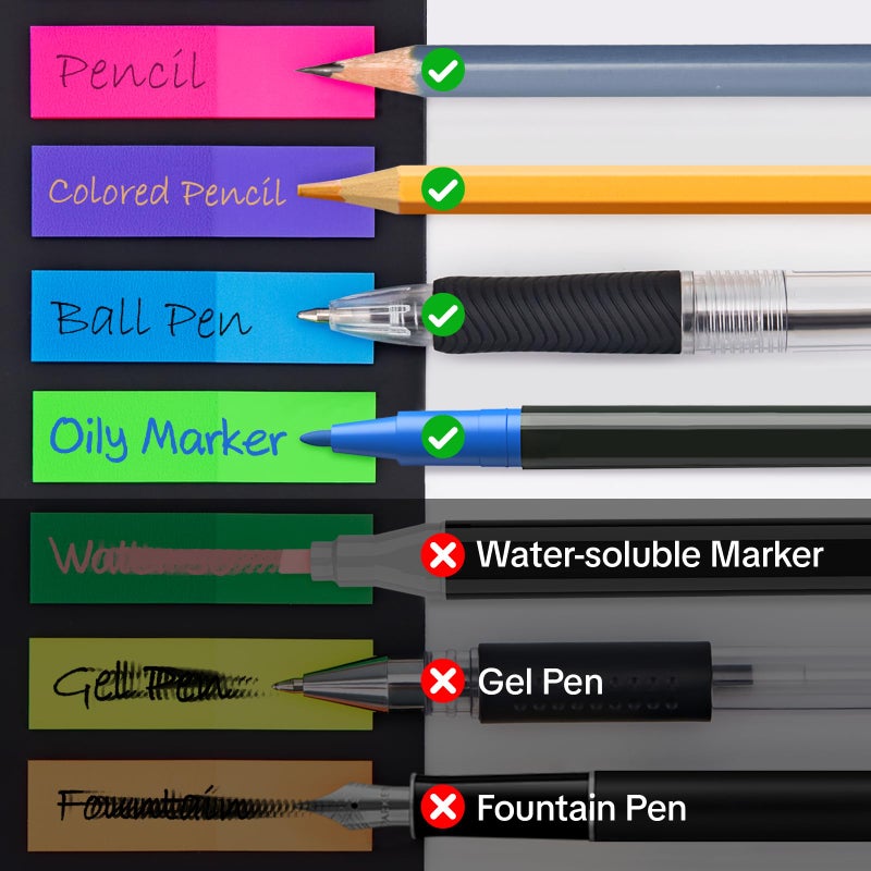 KICNIC Page Markers Sticky Index Tabs, Arrow Flag Tabs Colored Sticky Notes for Page Marker Bookmarks [10 Primary Colors, 750 Pieces] Sticks Securely, Removes Cleanly - Image 5