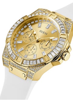 GUESS Guess Mens White Gold Tone Multi-function Watch GW0208G3  - Image 4