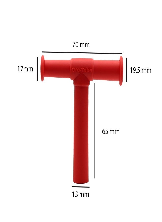 SPEECHGEARS Oro-Tube, A Chewing Tube For Speech Feeding And Sensory Integration Red(Medium Soft) - Image 3