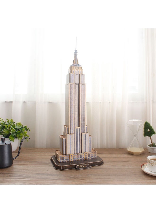 CubicFun National Geographic 3D Puzzle, Empire State Building, 3D Model Craft Set with 66 Pieces, Model Kit for Children from 8 Years (660977) - Image 4