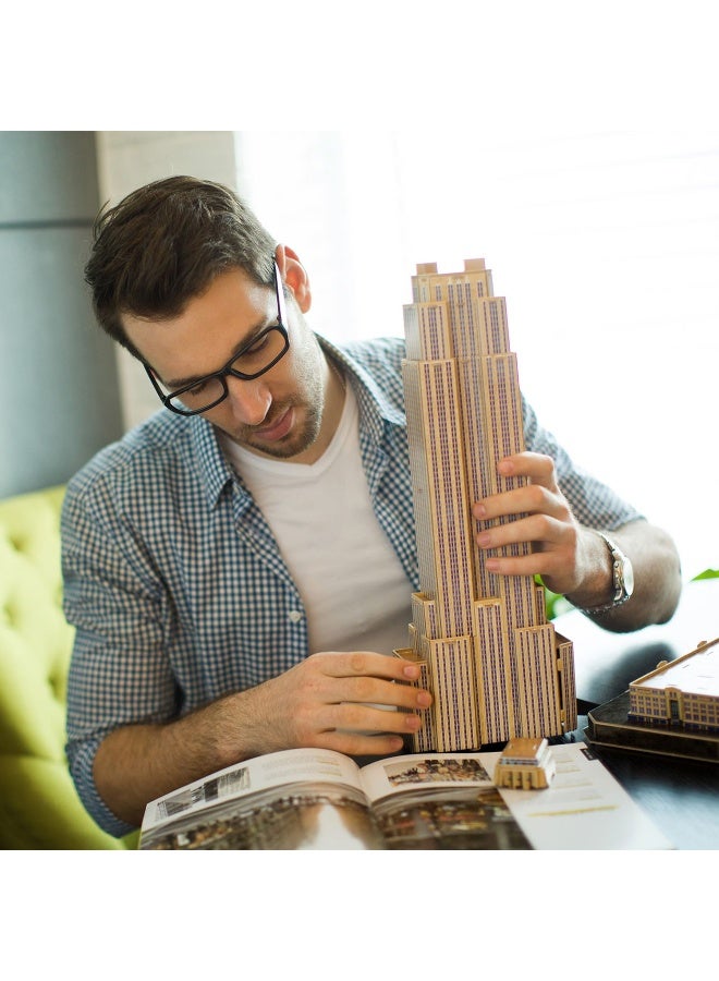 CubicFun National Geographic 3D Puzzle, Empire State Building, 3D Model Craft Set with 66 Pieces, Model Kit for Children from 8 Years (660977) - Image 5