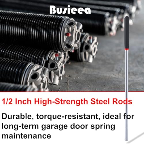 Busieea 2 Pack 16 Inch Garage Door Winding Rods for Torsion Springs - 0.5 Inch High-Strength Steel, Non-Slip Handle, for Adjusting/Replacing Tension Springs, for Garage Door Repair Kit - Image 4
