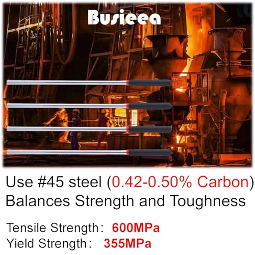 Busieea 2 Pack 16 Inch Garage Door Winding Rods for Torsion Springs - 0.5 Inch High-Strength Steel, Non-Slip Handle, for Adjusting/Replacing Tension Springs, for Garage Door Repair Kit - Image 3