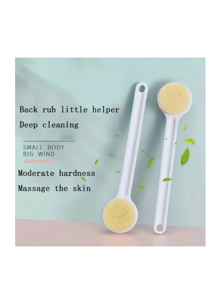 Skyline Brush Dry Brushing Shower Bath Brush Long Handle Gentle Back Skin Scrubber - Image 2