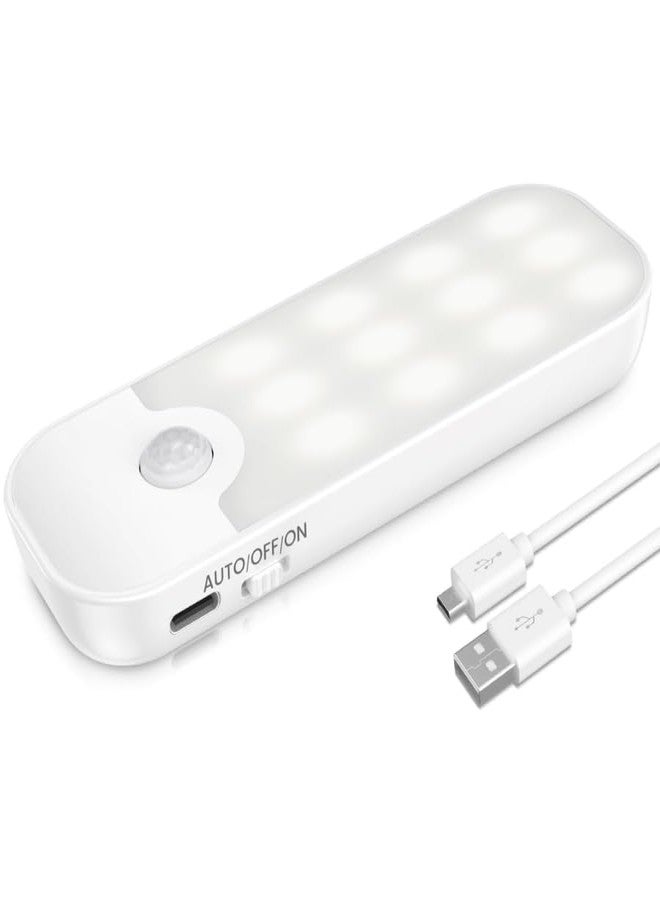Quick Sense QS-LDR01 Motion Sensor Light | Indoor LED Night Light | Auto On/Off | Energy Saving | Stick-On Magnetic Mount | Warm White - Image 1