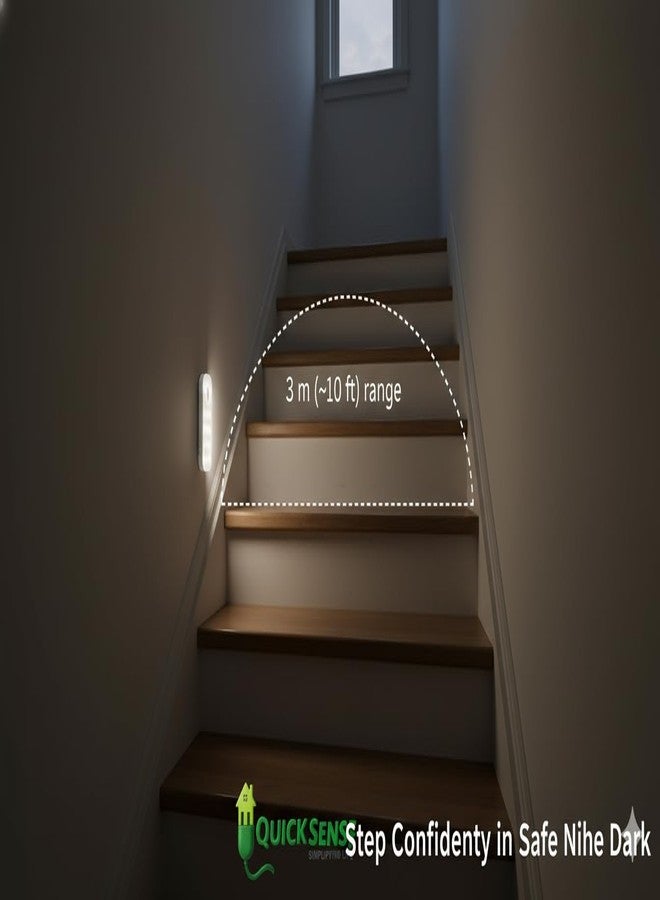 Quick Sense QS-LDR01 Motion Sensor Light | Indoor LED Night Light | Auto On/Off | Energy Saving | Stick-On Magnetic Mount | Warm White - Image 4