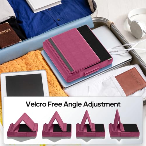 KDD Tablet Pillow Stand, Multi-Angle Viewing Ipad Holder for Lap, Bed and Desk, Foldable Soft Pad Dock with Stylus Mount Compatible with Ipad Pro 12.9, 10.5, 11, Air, Mini, Phones, Books, E-Reader - Image 4