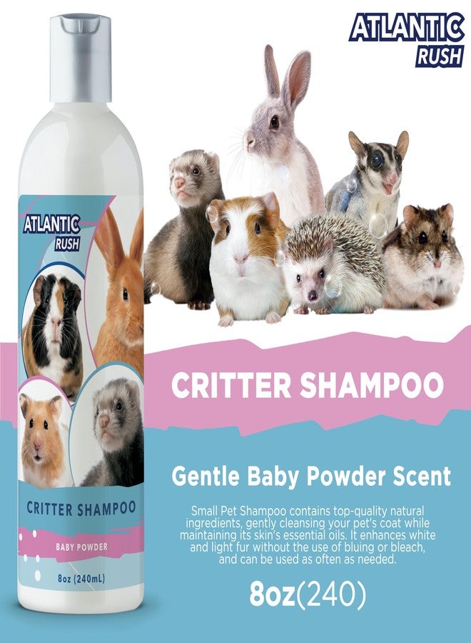 Atlantic Rush Critter Shampoo for Small Pets - 8oz Small Animal Baby Powder Scented Shampoo - Pet Shampoo for Small Critters Including Ferrets, Guinea Pigs, Rabbits, Hedgehogs, Hamsters & Sugar Gliders - Image 2