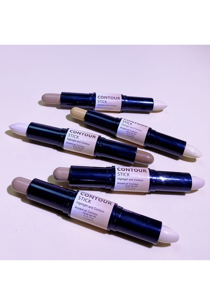Kiss Beauty - Dual-Ended Highlight Contour Stick, 2-in-1 Highlighting & Contouring, Face Shaping Makeup, Long Lasting & Waterproof, 2-in-1 Face Shaping Makeup, Long-Lasting 8 gram - Image 1