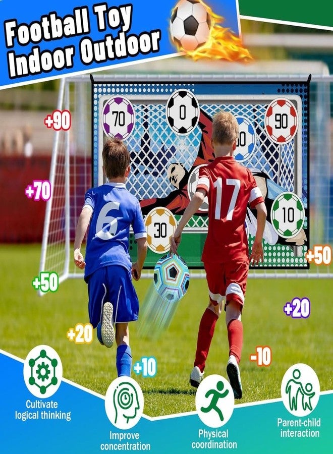 The Game Factory Sticky Football Soccer Game Set for Kids | Indoor Outdoor Target Kick Game with 6" Adhesive Ball, Hooks, Stakes & Target Mat | Toys for Boys & Girls | Birthday Gift for Kids - Image 4
