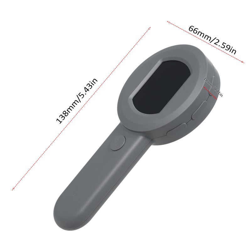 Digital Magnifier with 2.0inch IPS Screen 100X Magnifying Glass with Light Magnifier for Reading White and Purple Lights Windows Compatible - Image 2