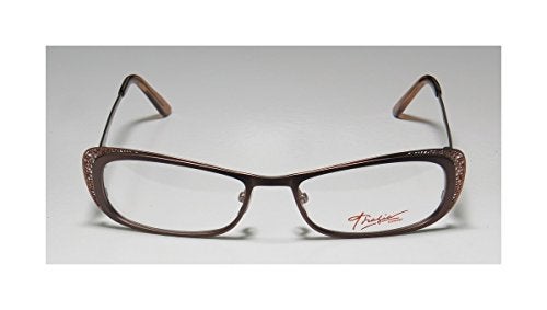 THALIA SODI Thalia Canela For Ladies/Women Cat Eye Full-Rim Shape Flexible Hinges Stunning Trendy Eyeglasses/Eye Glasses (52-17-133, Brown) - Image 3
