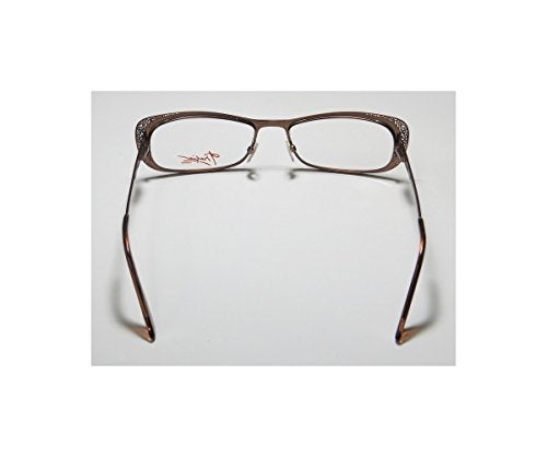 THALIA SODI Thalia Canela For Ladies/Women Cat Eye Full-Rim Shape Flexible Hinges Stunning Trendy Eyeglasses/Eye Glasses (52-17-133, Brown) - Image 5