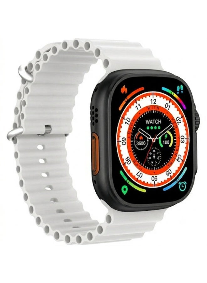 Smart Watch Ultra Series AW05 - 2.01 Inch Display, 7-in-1 Multicolor Strap - Metallic Case, Bluetooth Calling & Health Tracking(Assorted/Random Colors) - Image 2