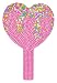 iscream Sprinkle Sparkle Handheld Heart Shaped Gem and Sprinkle Encrusted 8 Mirror - Image 2