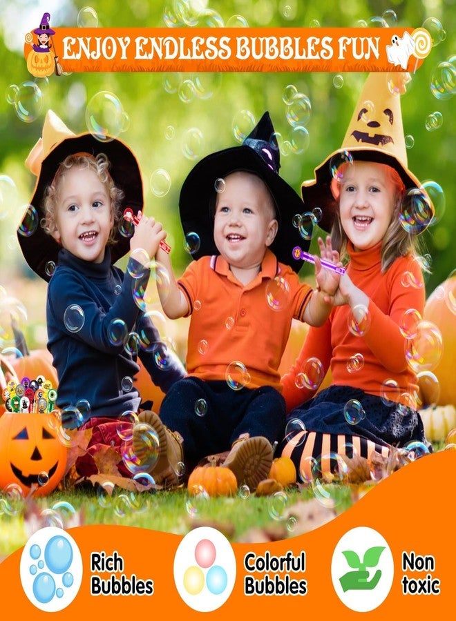 HINZER 80 Pack Halloween Party Favors Mini Bubble Wands Toys Gift for Kids Halloween Treats Non Candy Goodie Bag Fillers Pinata Stuffers Classroom Prizes Bubble Maker Toys for Boy Girl Kid - Image 4