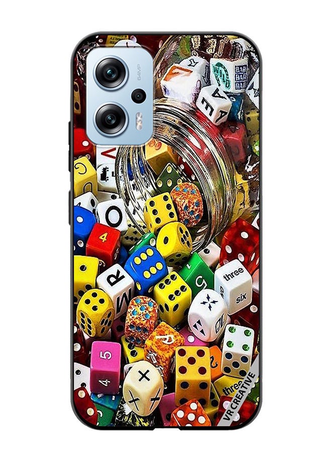 VR CREATIVE Protective Case Cover For Xiaomi Poco X4 GT Ludo Design Multicolour - Image 1