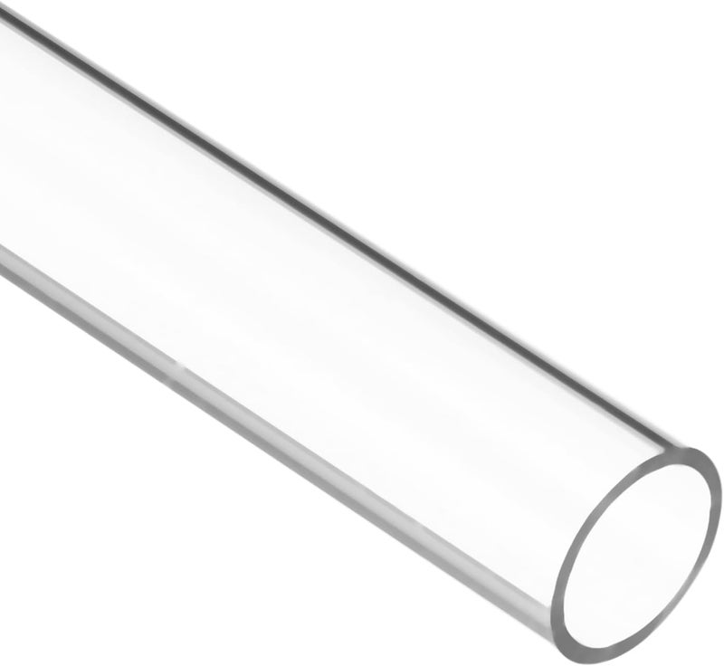 uxcell 2pcs Clear Rigid Tubing Pipe 15mm ID x 18mm OD 1Ft(305mm) Round Plastic Polycarbonate Tube - Image 3