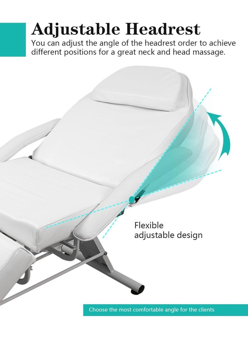 Meishida Massage Table Adjustable Massage Bed Beauty Chair Facial Bed with 2 Trays Free Installation - Image 2