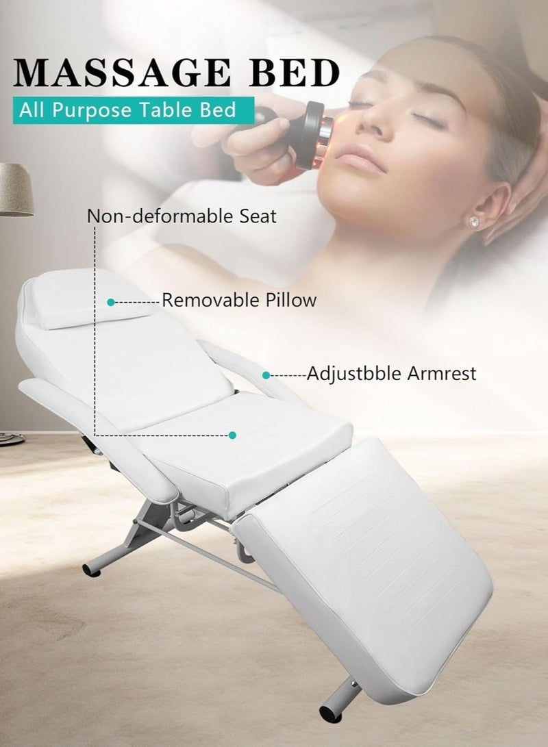Meishida Massage Table Adjustable Massage Bed Beauty Chair Facial Bed with 2 Trays Free Installation - Image 5