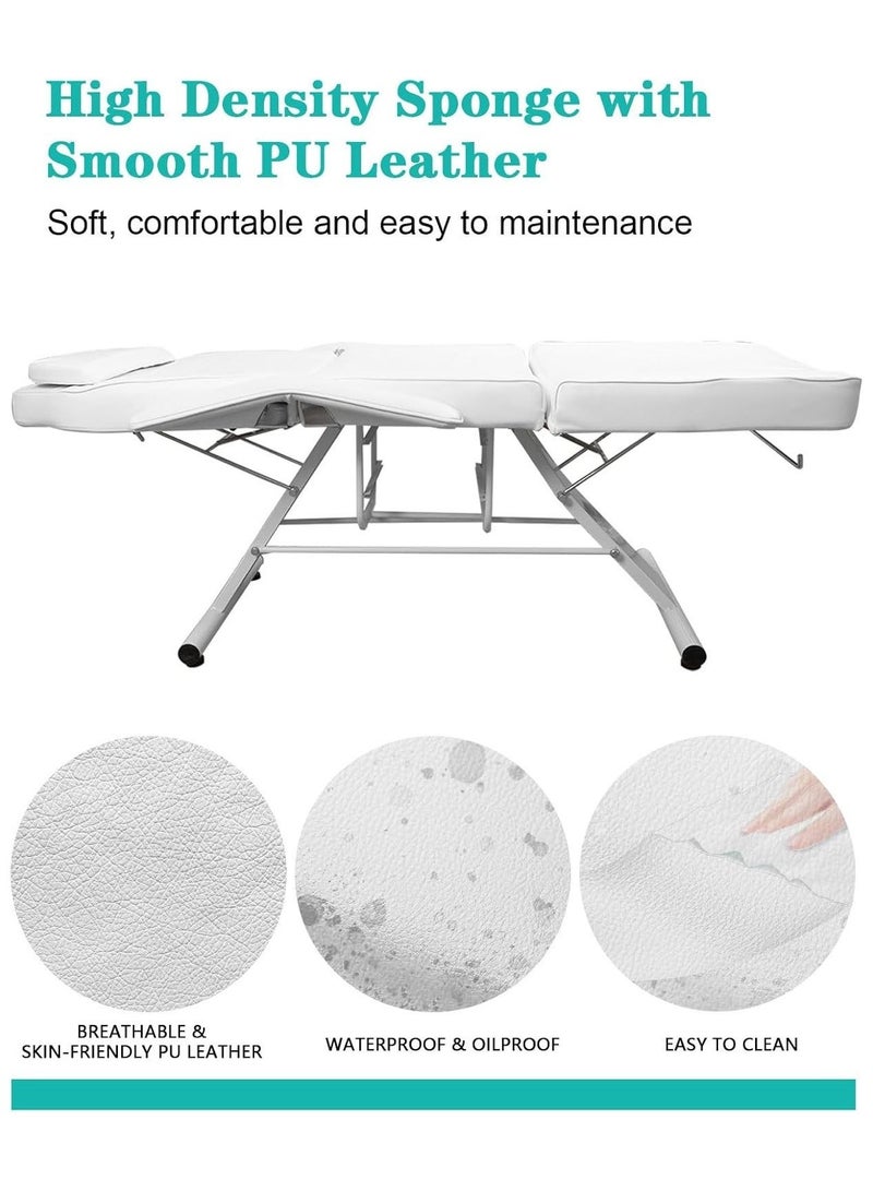 Meishida Massage Table Adjustable Massage Bed Beauty Chair Facial Bed with 2 Trays Free Installation - Image 4