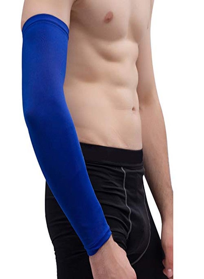 Futaba Sunscreen Sports Protective Forearm Elbow Sleeve - Blue - Medium - Image 2