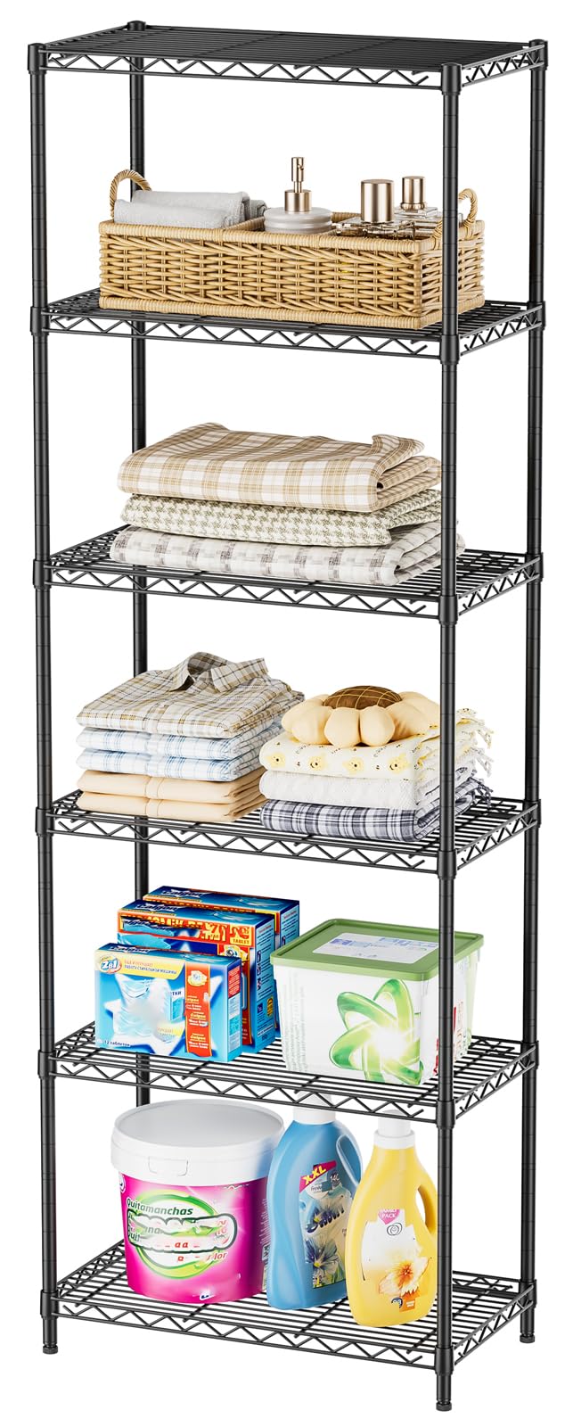 SINGAYE Shelf Closet Wire Shelving：Adjustable Metal Unit for Laundry Room Organization Bathroom Kitchen Home Storage Pantry Rack Shelves - Image 1