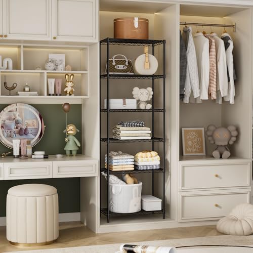 SINGAYE Shelf Closet Wire Shelving：Adjustable Metal Unit for Laundry Room Organization Bathroom Kitchen Home Storage Pantry Rack Shelves - Image 3
