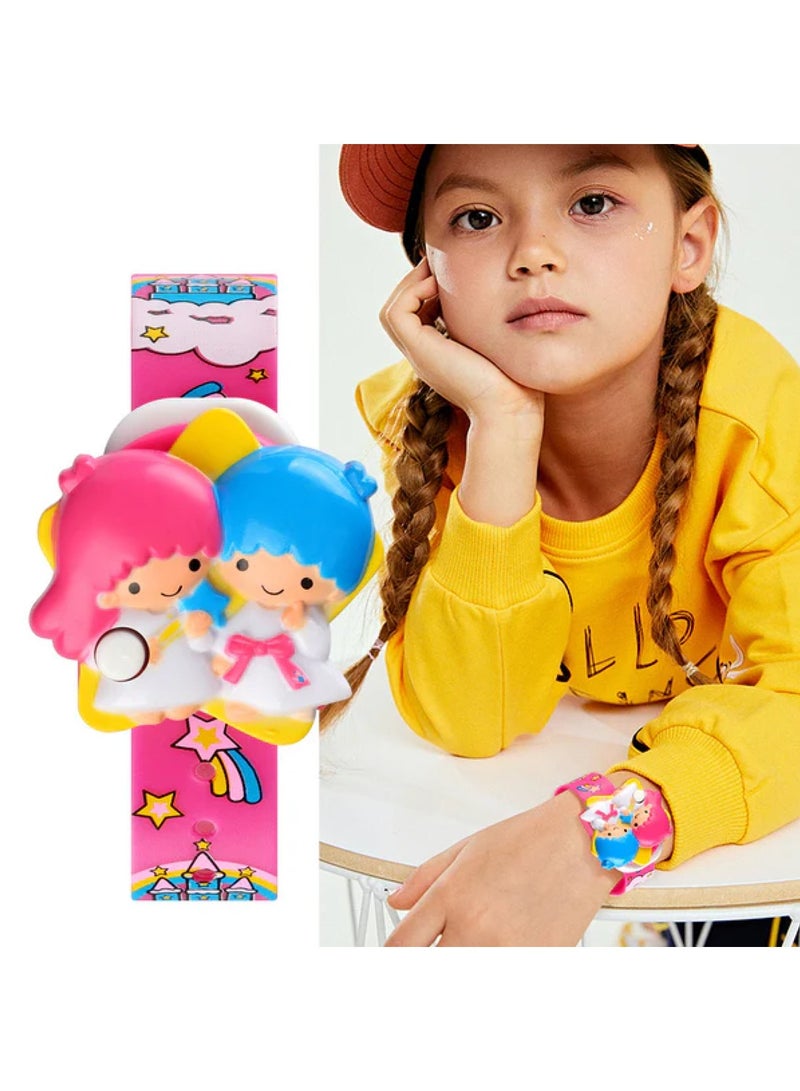 SKMEI Skmei Digital Pink Dial PVC Strap Watch for Kids - 1749  - Image 4