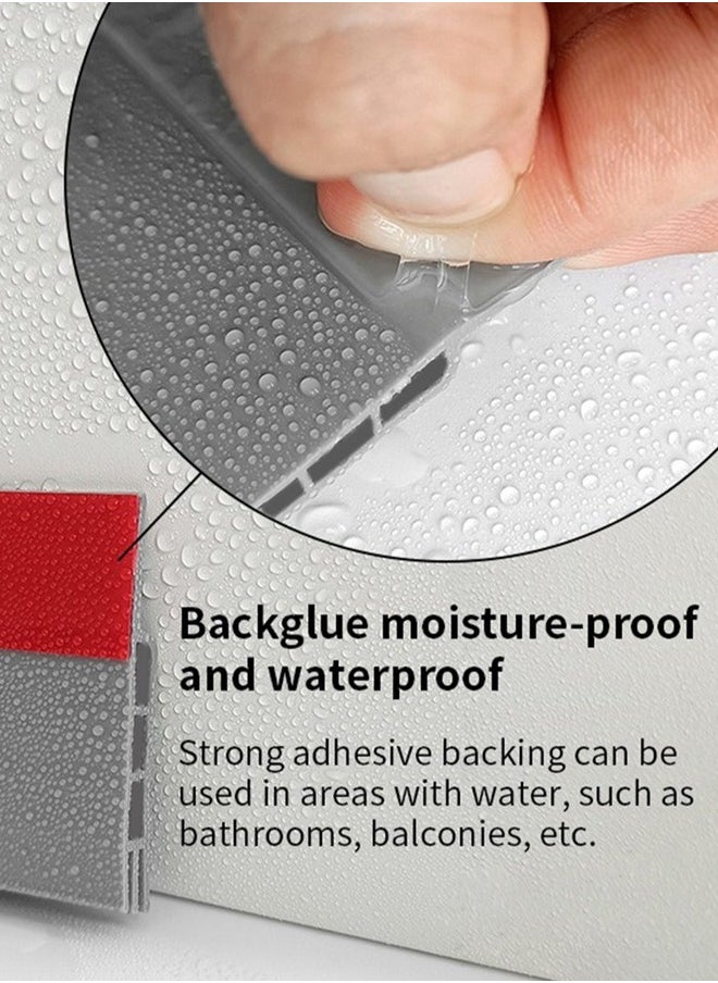 Generic Door Draft Stopper Under Door Seal Door Air Stopper  Door Sweep for Exterior & Interior Doors Door Bottom Draft Blocker Dust and Noise Insulation Grey 100CM  - Image 5
