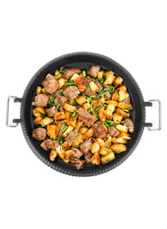 Cast iron skillet, Burger Grill Saj, Black, Size 25.5*24.5*3 Cm - pzsku/Z40EE3CC43E12DF310A19Z/45/_/1716105448/5efccadc-b691-4e24-b3da-3dd41e8b7946