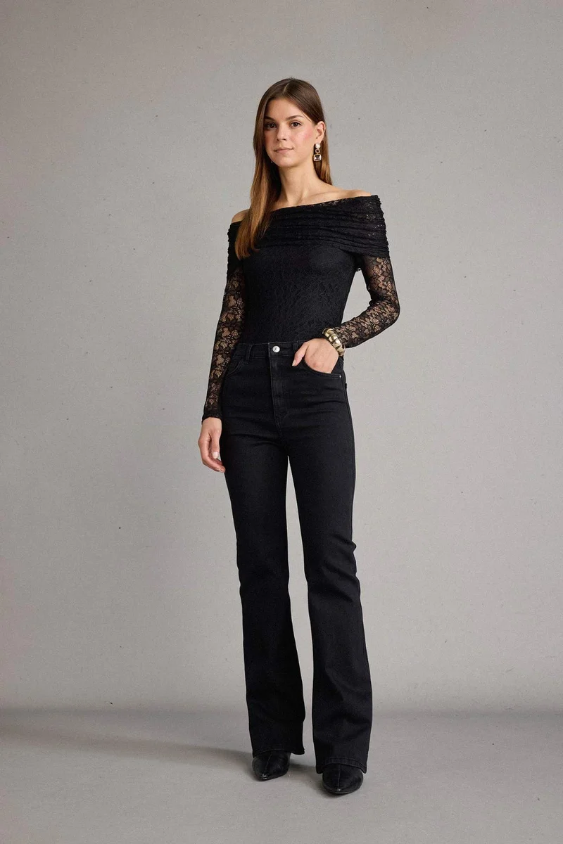 DeFacto Off Shoulder Long Sleeve Blouse