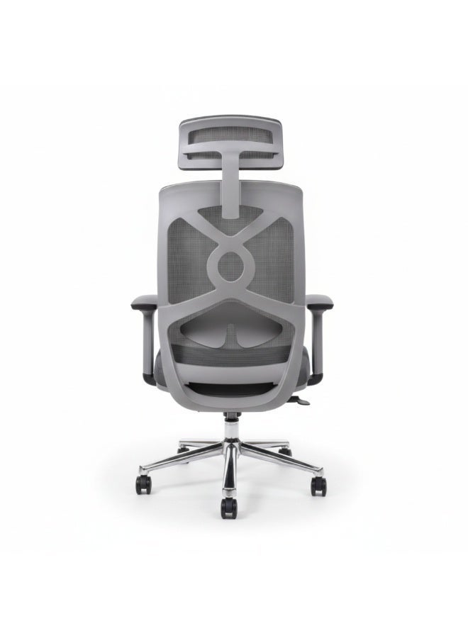 Furalux Premium Ergonomic Mesh Office Chair – 4D Adjustable Armrests, Dynamic Reclining Backrest, Height-Adjustable Headrest, High-Density Foam Seat, 130KG Heavy-Duty Capacity, Executive Computer Desk Chair - Image 4