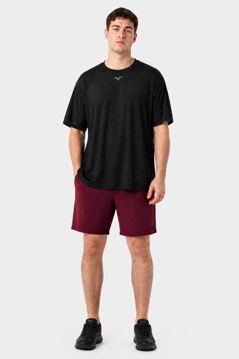 Mizuno Men Sportswear Fit Short Sleeve Training T-Shirt, Black - Image 2