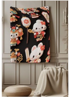 General Baby and children's cartoon flannel thin blanket (warm and comfortable, suitable for sleep, games) 70cm*100cm - 205  - Image 1
