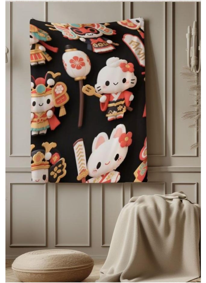 General - Baby and children's cartoon flannel thin blanket (warm and comfortable, suitable for sleep, games) 70cm*100cm - 205 - Image 1