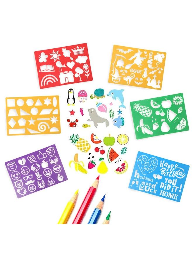 DIYASY 20 Pcs Drawing Stencils Set For Kidslarge Plastic Stencil Kit 300+ Patterns Drawing Templates For Girls & Boys Gift. - Image 3