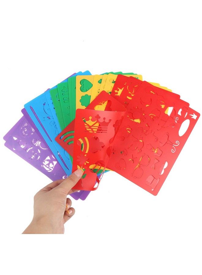 DIYASY 20 Pcs Drawing Stencils Set For Kidslarge Plastic Stencil Kit 300+ Patterns Drawing Templates For Girls & Boys Gift. - Image 4
