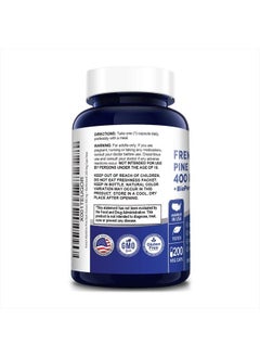 NusaPure French Maritime Pine Bark Extract 400mg per Veggie Caps 200-Day Supply with Bioperine (Non-GMO & Gluten Free)  - Image 3
