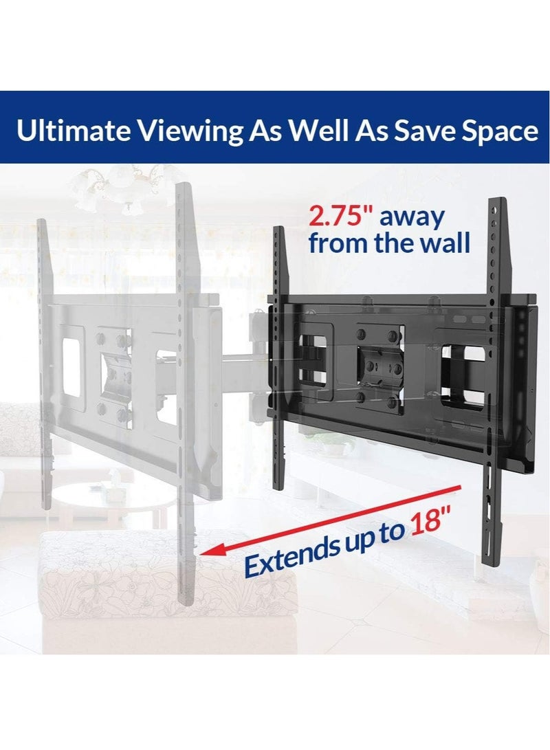 TIGER "Full Motion TV Wall Mount Bracket for 32''-65'' TVs, Supports Up to 132 lbs, VESA 600x400mm, Swivel Articulating Dual Arms" - Image 5