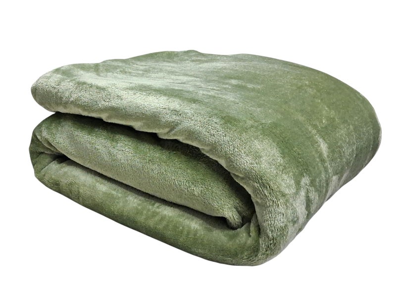CHANDRAVATI Plush Summer Dohar Blanket | Lightweight Reversible 200 GSM Blanket for Single Bed | Soft, Cozy Bedding for Sofa, Couch, Travel & Camping (Pista, Single) - Image 1