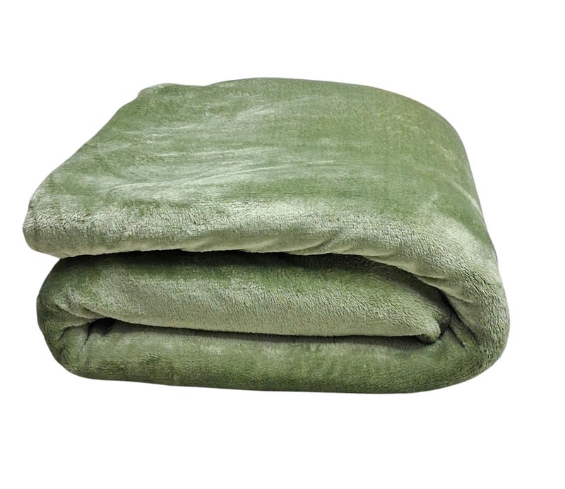 CHANDRAVATI Plush Summer Dohar Blanket | Lightweight Reversible 200 GSM Blanket for Single Bed | Soft, Cozy Bedding for Sofa, Couch, Travel & Camping (Pista, Single) - Image 3