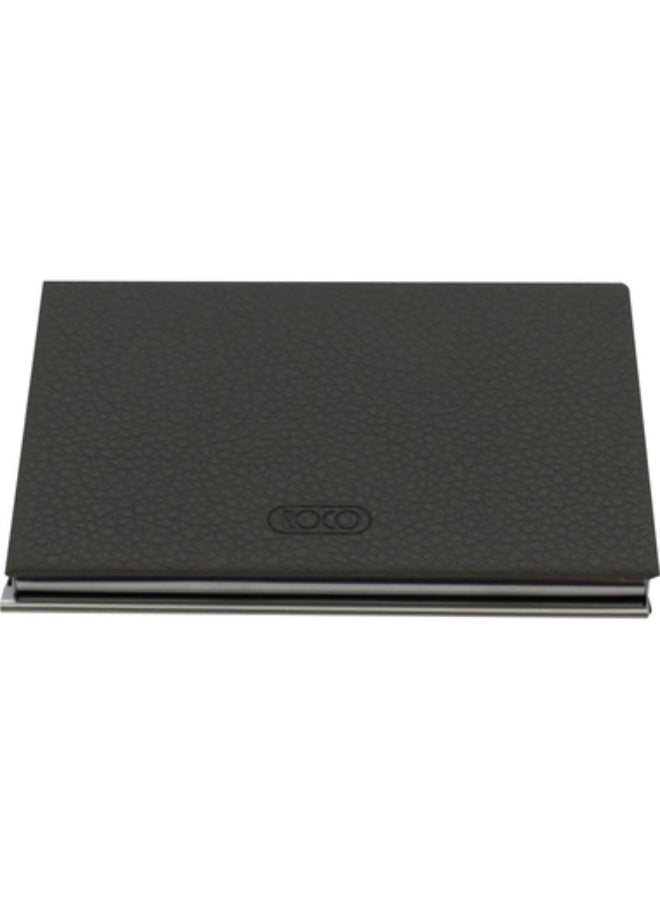 ROCO Business Card Case 10 Cards9 X 5.5 cm Card Size PU Material Grey - Image 3