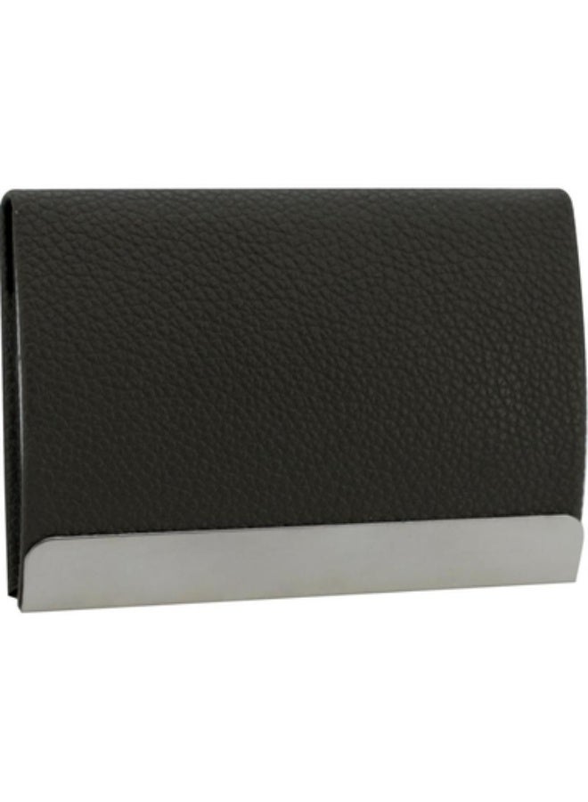 ROCO Business Card Case 10 Cards9 X 5.5 cm Card Size PU Material Grey - Image 1