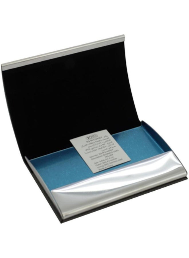 ROCO Business Card Case 10 Cards9 X 5.5 cm Card Size PU Material Grey - Image 2