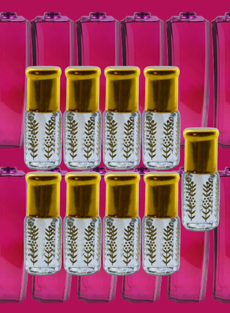 9 قطع زيت عطري اسكادا مغنسيوم  نسائي الشفاف الأصلي 3مل